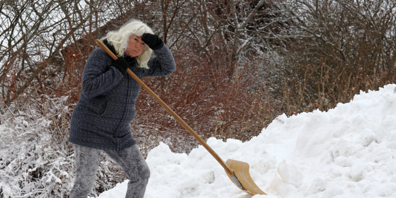 Snow removal is a lot of hard work