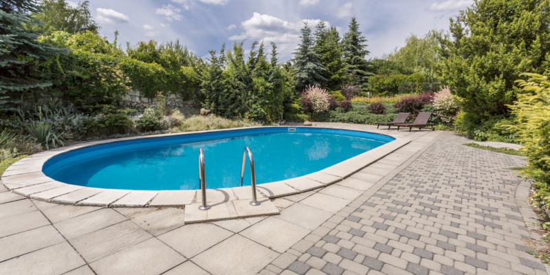 you can select the shape for your pool with custom swimming pools